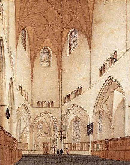 Pieter Jansz Saenredam Interior of the Choir of Saint Bavo's Church at Haarlem. oil painting picture